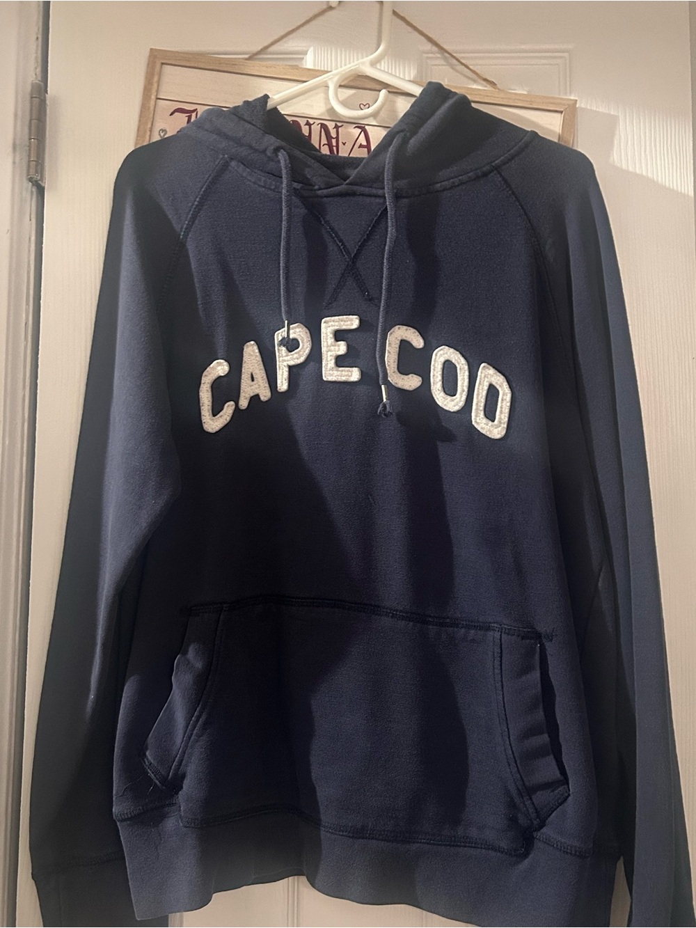 Cape Cod Navy Hooded Sweatshirt - Classic Men's Pullover